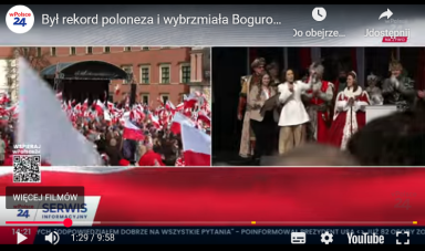 Był rekord poloneza i wybrzmiała Bogurodzica. Wzruszające zakończenie Marszu 1000-lecia.